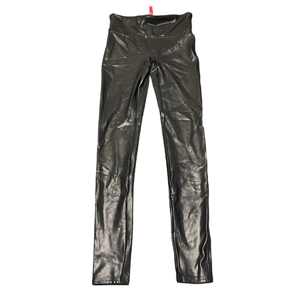 SPANX Pants - SPANX Faux‎ Leather Leggings Womens Size Small